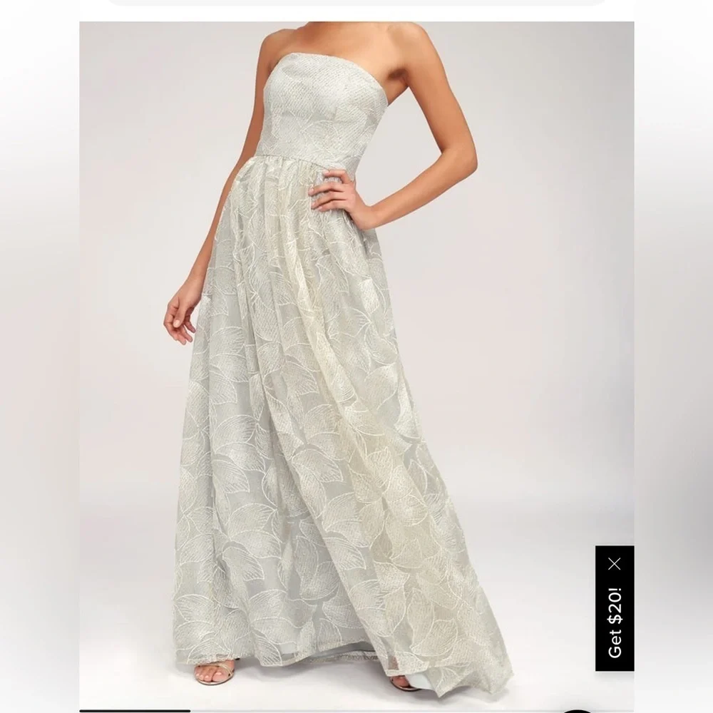 Dazzling‎ delight lulus bariano prom wedding bridesmaid dress strapless mint - Picture 7 of 7